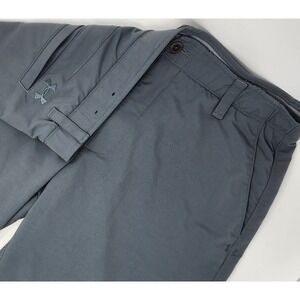 Under Armour Match Play Golf Short Men 38 Gray Chino Stretch Gripper Waist 10.5"